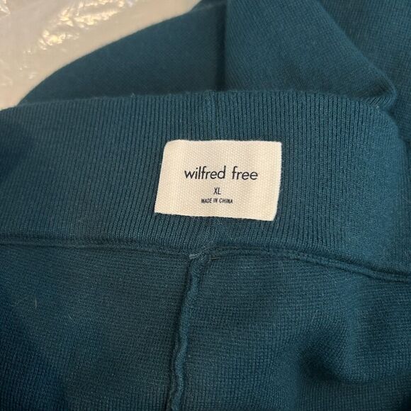 Aritzia Wilfred Free Souvenir Wide Leg Knit Pants High Waisted Size XL - Picture 5 of 8
